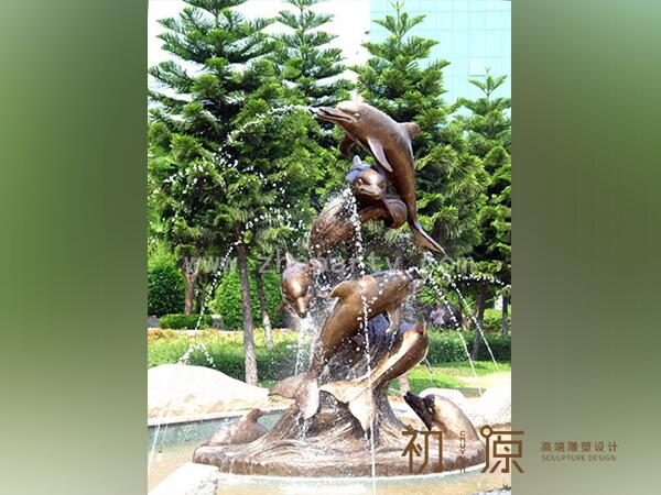 CYB-359海豚銅雕塑